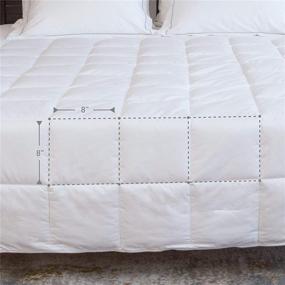 img 3 attached to Sunflower 100% Cotton Twin Duvet Insert, White Down Alternative Comforter with Cotton Cover, All Season Lightweight, 6 Corner Ties, Soft and Breathable, Noiseless