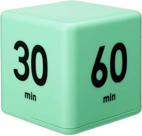 img 4 attached to 🕓 Sureio 1 Piece Cube Timer: An Effective All-in-One Gravity Sensor Flip Timer for Kids' Study, Workouts, Games, and More - 15 20 30 60 Minutes (Green)