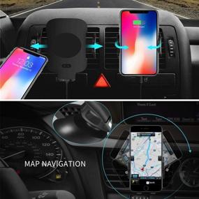 img 3 attached to 📱 Vikano Wireless Car Charger Mount - Automatic 10W Qi Fast Charging Car Phone Holder for iPhone Xs/Xs Max/XR/X/8/8 Plus, Samsung Galaxy Note 9/S9/S9+/S8/S8+ - Air Vent & Dashboard Compatible (Black)