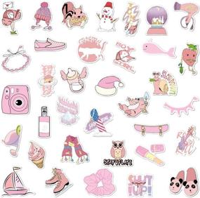 img 1 attached to Cute Waterproof Stickers For Water Bottles Vinyl Sticker Pack For Laptop Skateboard Car Kids Teens Adults 35 Pcs