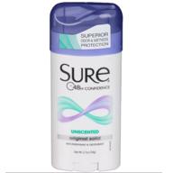 🧼 sure original unscented antiperspirant deodorant for effective personal care logo