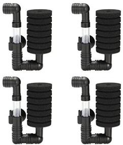 img 2 attached to ⚙️ XINYOU XY-2830 Black Aquarium Bio-Sponge Filter (4-Pack) - Enhanced SEO