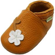 👶 sayoyo baby flower soft sole leather infant toddler prewalker shoes: stylish and comfortable footwear for little ones logo