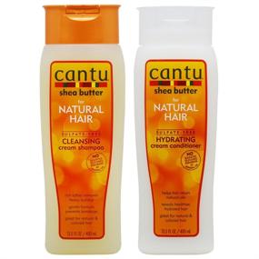 img 1 attached to Cantu Shea Butter Shampoo + Conditioner Duo 13.5oz - Hydrating Cleansing