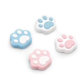 img 4 attached to GeekShare Cat Paw Thumb Grips for Playstation 4 Controller, Thumbsticks Cover Set Compatible with Switch Pro and PS4 PS5 Controllers, 2 Pair / 4 Pcs - Cat Paw Shape