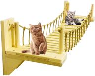 🐱 cat bridge wall-mounted with 2 brackets | cat perch mod condo activity furniture | climber tree tower | cloud shelf board logo