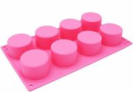 x-haibei round cylinder silicone soap cupcake mold - 2.3inch diameter, 3oz capacity per cell logo