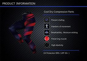 img 3 attached to 🏃 NATURET Compression Pants: Enhance Performance with Cool and Dry Baselayer Leggings for Men's Running, Yoga, Gym Workout, and Athletic Activities