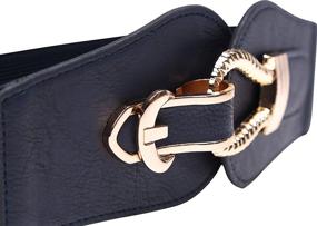 img 1 attached to BlackButterfly Elastic Vintage Cinch Buckle Women's Accessories and Belts