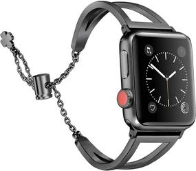 img 4 attached to Браслет из нержавеющей стали Secbolt: модный браслет для часов Apple Watch 38 мм 40 мм 42 мм 44 мм, идеально подходит для женщин iWatch SE Series 6/5/4/3/2/1