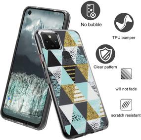 img 3 attached to 📱 Ultra-Thin Shockproof Slip Resistant Anti-Scratch Protective Phone Case with Retro Marble Design for Google Pixel 4a 5G (10) - Soft & Flexible Meweri Cover for Women and Girls