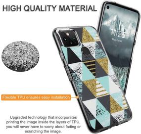 img 2 attached to 📱 Ultra-Thin Shockproof Slip Resistant Anti-Scratch Protective Phone Case with Retro Marble Design for Google Pixel 4a 5G (10) - Soft & Flexible Meweri Cover for Women and Girls