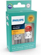 🌟 philips 1157aled ultinon led (амбер) лампы, 2 штуки логотип