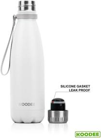 img 1 attached to 3-Pack BPA-Free Silicone Sealing Rings Gaskets for 17 oz Vacuum Insulated Water Bottle by Koodee