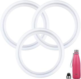 img 4 attached to 3-Pack BPA-Free Silicone Sealing Rings Gaskets for 17 oz Vacuum Insulated Water Bottle by Koodee