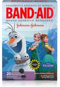 img 4 attached to ❄️ Disney's Frozen Band-Aid Adhesive Bandages, Assorted Sizes, 20 Count - Varying Packaging Options