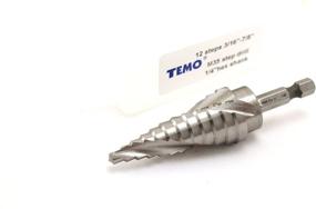 img 1 attached to 🔩 High-Performance TEMO Cobalt Spiral Flute 22 2mm Drill Bit for Precision Drilling