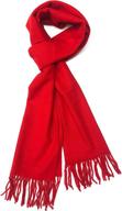 stylish calvia cashmere feel scarf: a perfect accessory for elegant women logo