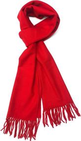 img 4 attached to Stylish Calvia Cashmere Feel Scarf: A Perfect Accessory for Elegant Women