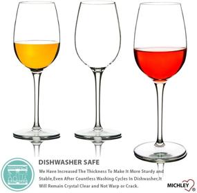 img 2 attached to 🍷 Unbreakable Red Wine Glasses by MICHLEY - Shatterproof Tritan Plastic Wine Goblets, BPA-free, Dishwasher-safe, 12.5 oz, Set of 6