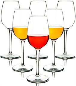 img 4 attached to 🍷 Unbreakable Red Wine Glasses by MICHLEY - Shatterproof Tritan Plastic Wine Goblets, BPA-free, Dishwasher-safe, 12.5 oz, Set of 6