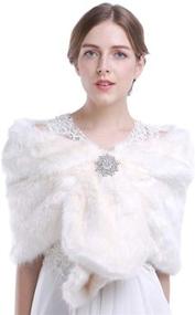 img 4 attached to 🏻 Aukmla Shawls: Elegant Women's Accessories for Weddings, Bridal Parties, Bridesmaids, and More!