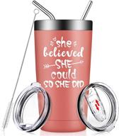 🎓 inspirational graduation gifts for her - daughter, girls, friend - going away, college & job success - 20oz vacuum tumbler логотип