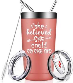 img 4 attached to 🎓 Inspirational Graduation Gifts for Her - Daughter, Girls, Friend - Going Away, College & Job Success - 20oz Vacuum Tumbler