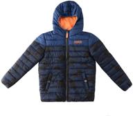 ❄️ snow dreams quilted thicken outerwear: boys' jackets & coats for ultimate warmth logo