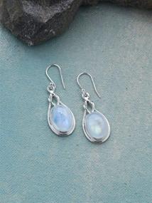 img 2 attached to 💎 Exquisite YoTreasure Moonstone Knot Earrings: 925 Sterling Silver Gemstone Jewelry for Elegance