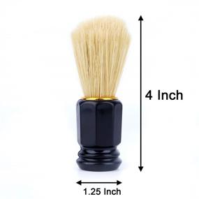 img 3 attached to 🪒 Men's Shaving Brush Set - Beomeen, 2-Pack Hair Shave Brushes with Ergonomic Handle