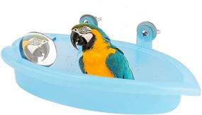 img 4 attached to Leftwei Parrots Bathtub Bathing Accessory