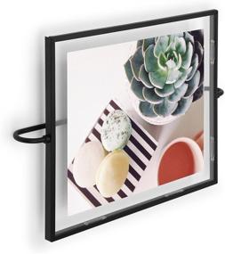 img 2 attached to 🖼️ Umbra Phantom Wall Picture Frame: 8x10 Floating Black Frame - Sleek Modern Design