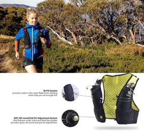 img 1 attached to 🏃 KAILAS 8L Lightweight Running Vest Hydration Pack with Two Soft Flasks for Trail Running, Hiking, and Cycling - Stay Hydrated on Every Adventure!