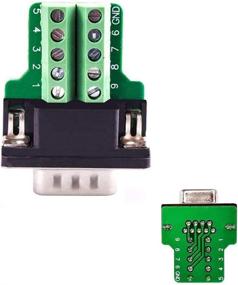 img 3 attached to YIOVVOM DB9 Breakout Connector To Wiring Terminal RS232 D-SUB Female And Male Serial Port Breakout Board Solder-Free Module With Case(2 Female Adapter 2 Male Adapter)