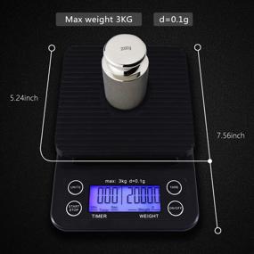 img 2 attached to ☕ Enhance Your Coffee Brewing Precision with the Digital Coffee Scale & Timer: Ideal for Pour Over and Drip Coffee Methods