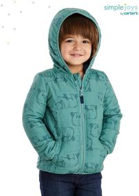 img 1 attached to 🧥 Carter's Toddler Puffer Jackets & Coats: Simple and Joyful Boy's Clothing