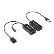 🔌 usb over ethernet extender with power adapter - full usb 2.0 support for keyboard, mouse, webcam, and more by cable matters logo