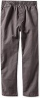 👖 wes & willy boy's twill flat front pant: stylish comfort for boys logo