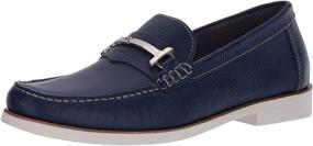 img 4 attached to 👞 Lightweight Leather Men's Loafers & Slip-Ons by Driver Club USA