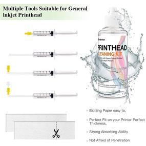 img 2 attached to 🖨️ YRYM Inkjet Printer Cleaning Kit - Printhead Cleaner for Brother, HP, Canon & Lexmark Printers, Officejet Canon PIXMA TS6320 TR8520 TS9020 TS9120 100 MX922 - 100ml / 3.4oz