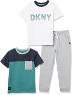 👕 мальчикам одежда dkny серый меланж - доступно и стильно логотип