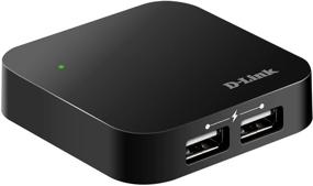 img 2 attached to Dub-H4: D-Link 4-Port USB 2.0 Hub with Fast Charging Ports - Mini USB, 5V/2.5A Adapter