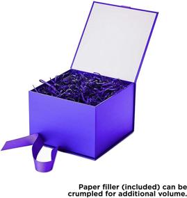 img 1 attached to 🎁 Versatile Hallmark 7" Purple Gift Box with Lid - Perfect for Easter, Mother's Day, Weddings, Graduations, Birthdays & More!