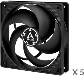 img 3 attached to Value Pack ARCTIC P12 120mm Case Fans - Pressure-Optimized, Very Quiet Motor, 1800 RPM Fan Speed, Ideal for Computers - Black