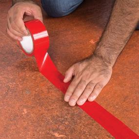 img 3 attached to 🔴 Enhanced Performance: ROBERTS 50-040 Underlayment Tape Roll in Vibrant Red Shade