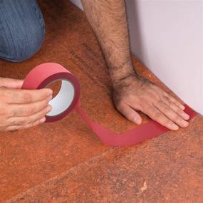 img 2 attached to 🔴 Enhanced Performance: ROBERTS 50-040 Underlayment Tape Roll in Vibrant Red Shade