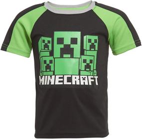 img 2 attached to Minecraft Creepers Piece T Shirt Heather Boys' Clothing