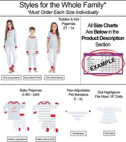 img 2 attached to 🎄 Cozy Christmas Pajama Sets for the Whole Family - Sleepyheads Grey & Red Collection