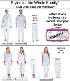 img 3 attached to 🎄 Cozy Christmas Pajama Sets for the Whole Family - Sleepyheads Grey & Red Collection